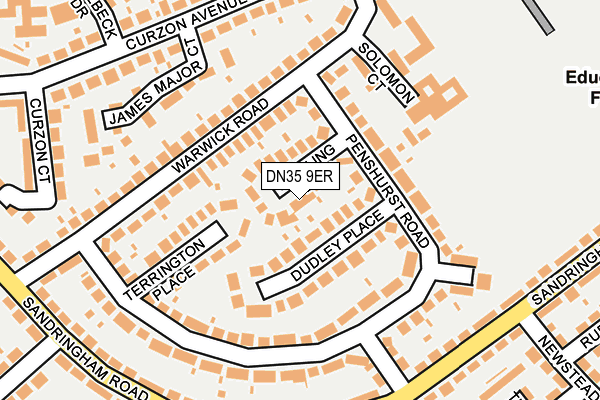 DN35 9ER map - OS OpenMap – Local (Ordnance Survey)
