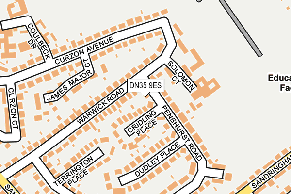 DN35 9ES map - OS OpenMap – Local (Ordnance Survey)