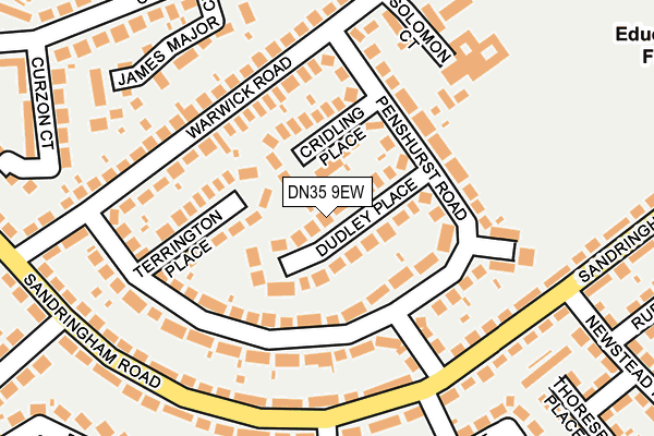 DN35 9EW map - OS OpenMap – Local (Ordnance Survey)