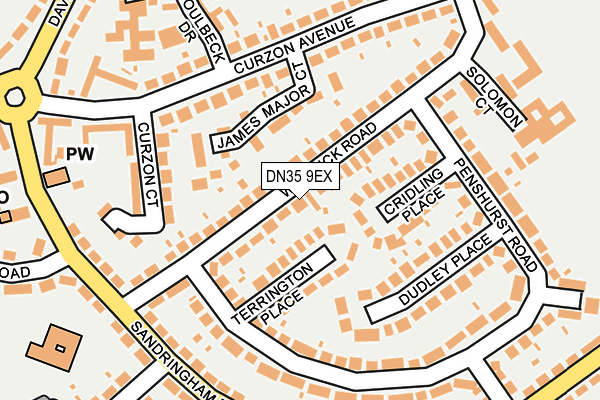 DN35 9EX map - OS OpenMap – Local (Ordnance Survey)