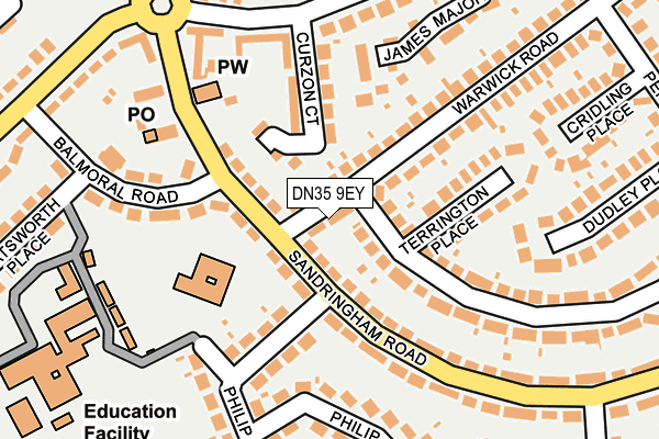 DN35 9EY map - OS OpenMap – Local (Ordnance Survey)