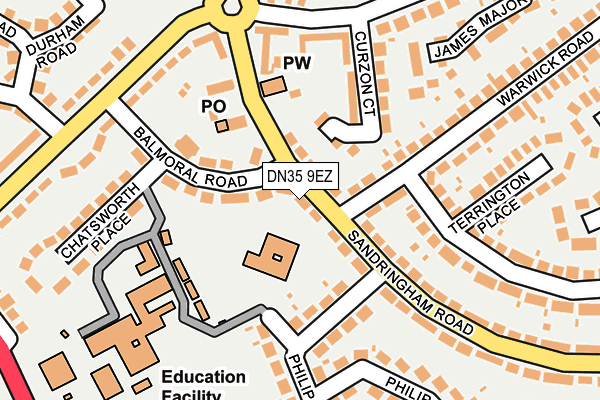 DN35 9EZ map - OS OpenMap – Local (Ordnance Survey)
