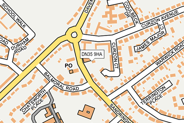 DN35 9HA map - OS OpenMap – Local (Ordnance Survey)
