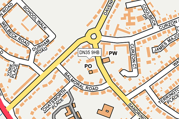 DN35 9HB map - OS OpenMap – Local (Ordnance Survey)