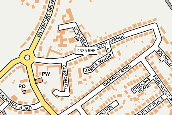 DN35 9HF map - OS OpenMap – Local (Ordnance Survey)