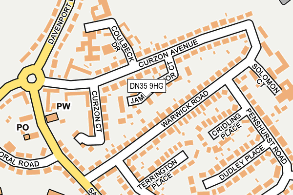 DN35 9HG map - OS OpenMap – Local (Ordnance Survey)