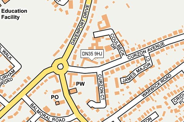 DN35 9HJ map - OS OpenMap – Local (Ordnance Survey)