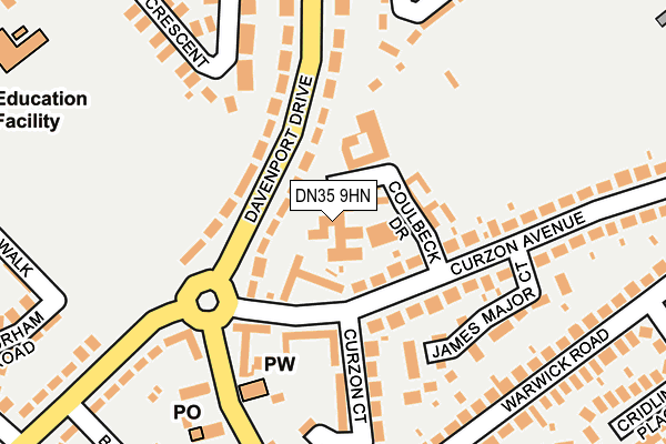DN35 9HN map - OS OpenMap – Local (Ordnance Survey)
