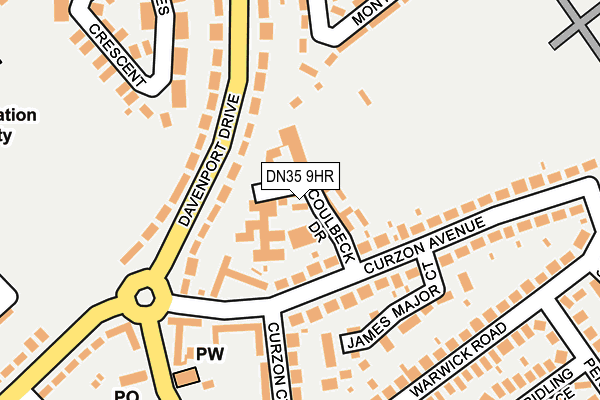 DN35 9HR map - OS OpenMap – Local (Ordnance Survey)