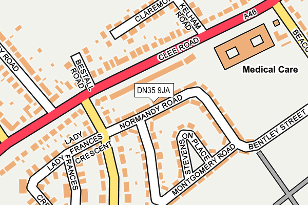 DN35 9JA map - OS OpenMap – Local (Ordnance Survey)