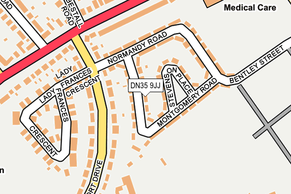 DN35 9JJ map - OS OpenMap – Local (Ordnance Survey)