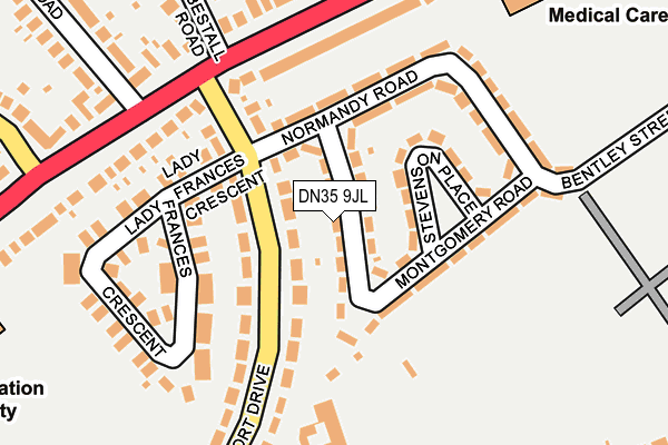 DN35 9JL map - OS OpenMap – Local (Ordnance Survey)
