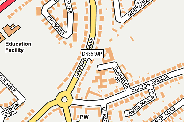 DN35 9JP map - OS OpenMap – Local (Ordnance Survey)