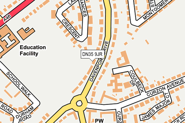 DN35 9JR map - OS OpenMap – Local (Ordnance Survey)