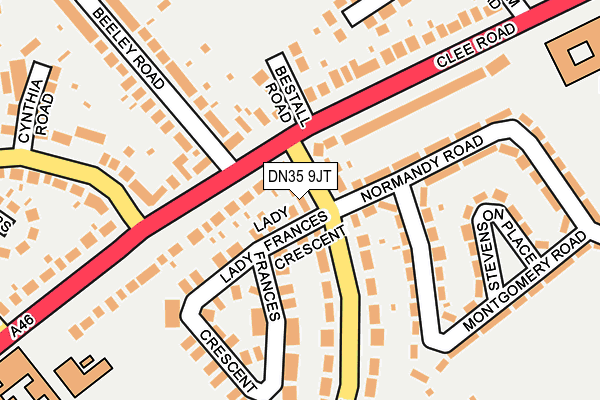 DN35 9JT map - OS OpenMap – Local (Ordnance Survey)