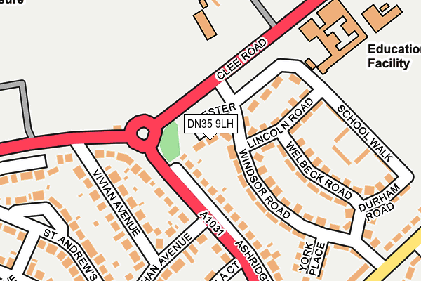 DN35 9LH map - OS OpenMap – Local (Ordnance Survey)
