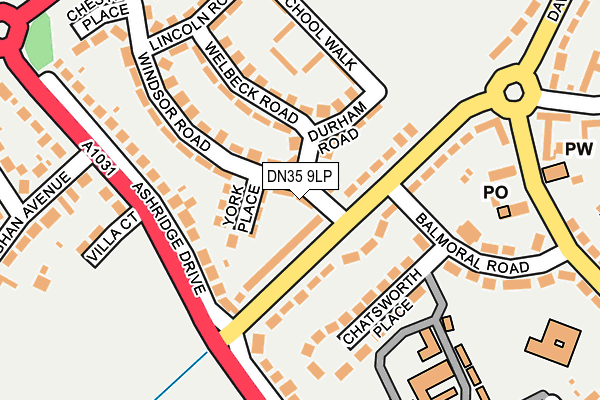DN35 9LP map - OS OpenMap – Local (Ordnance Survey)