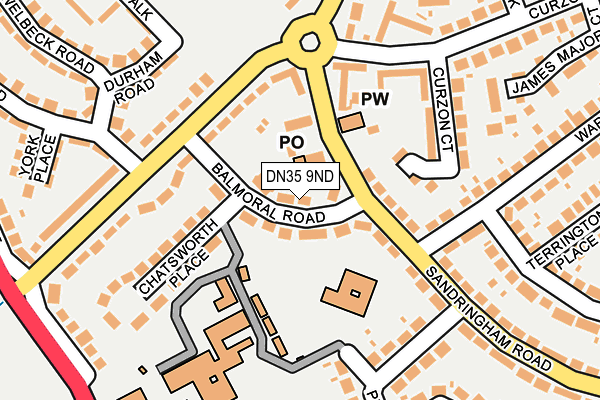 DN35 9ND map - OS OpenMap – Local (Ordnance Survey)