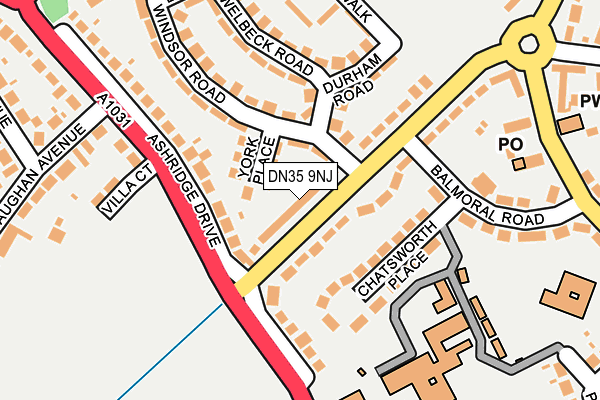 DN35 9NJ map - OS OpenMap – Local (Ordnance Survey)