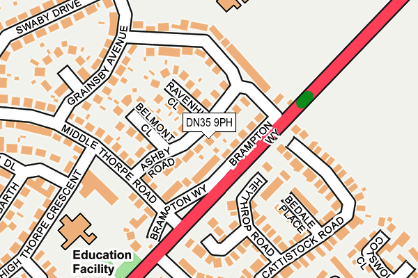 DN35 9PH map - OS OpenMap – Local (Ordnance Survey)