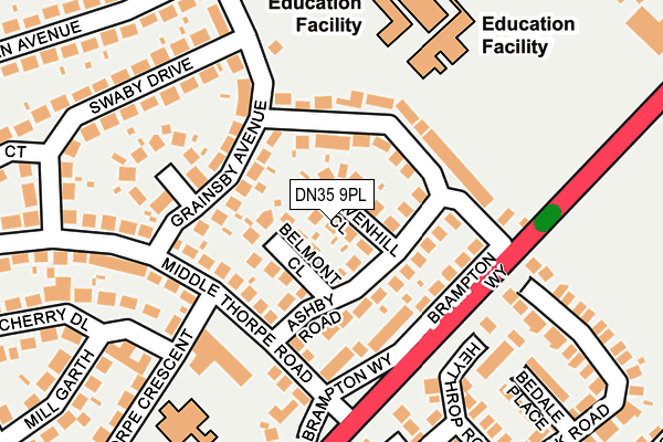 DN35 9PL map - OS OpenMap – Local (Ordnance Survey)