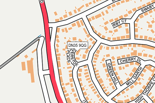 DN35 9QG map - OS OpenMap – Local (Ordnance Survey)