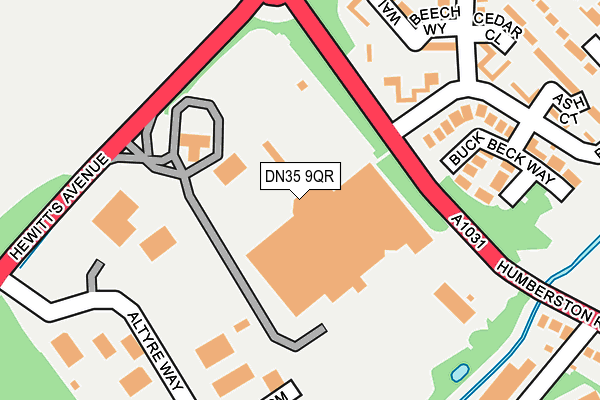 DN35 9QR map - OS OpenMap – Local (Ordnance Survey)