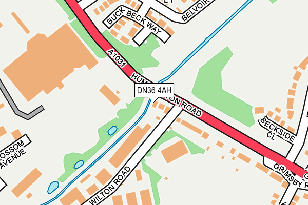 DN36 4AH map - OS OpenMap – Local (Ordnance Survey)