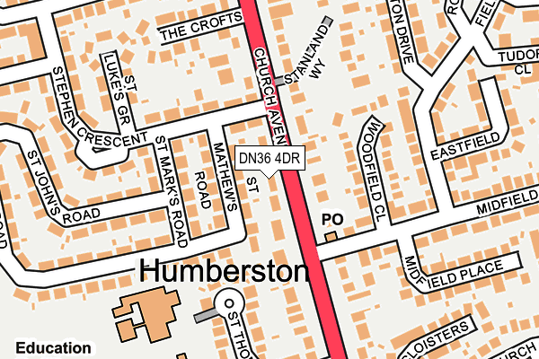 Map of P & A C WHITFIELD DRIVER SOLUTIONS LIMITED at local scale