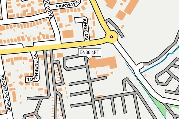 DN36 4ET map - OS OpenMap – Local (Ordnance Survey)