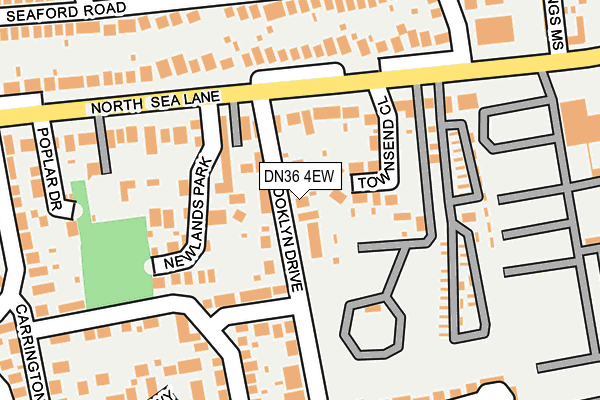 DN36 4EW map - OS OpenMap – Local (Ordnance Survey)