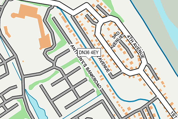 DN36 4EY map - OS OpenMap – Local (Ordnance Survey)