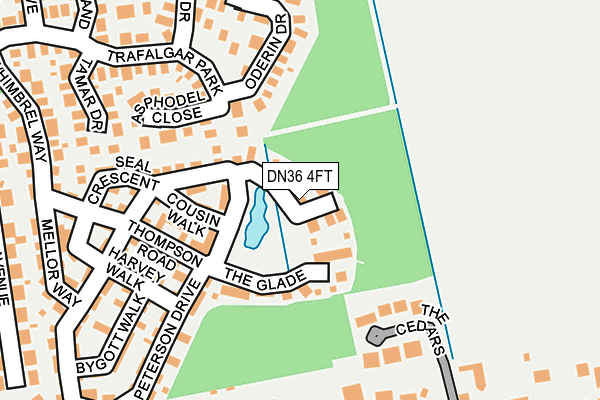 DN36 4FT map - OS OpenMap – Local (Ordnance Survey)