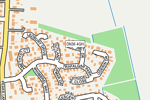 DN36 4GH map - OS OpenMap – Local (Ordnance Survey)