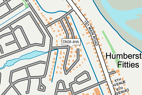 DN36 4HA map - OS OpenMap – Local (Ordnance Survey)