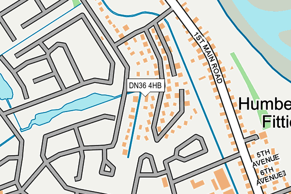 DN36 4HB map - OS OpenMap – Local (Ordnance Survey)