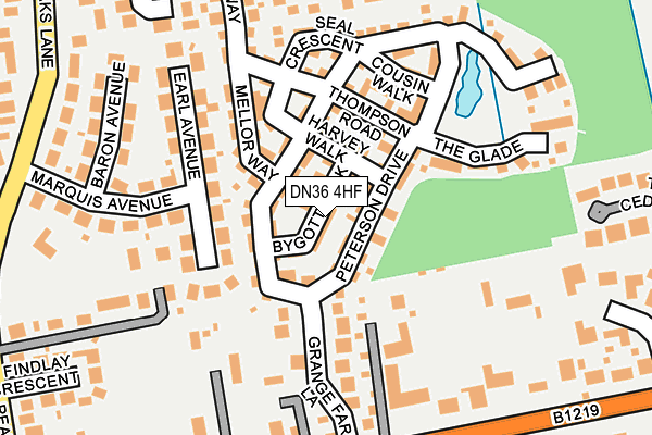 DN36 4HF map - OS OpenMap – Local (Ordnance Survey)