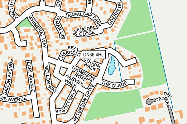 DN36 4HL map - OS OpenMap – Local (Ordnance Survey)