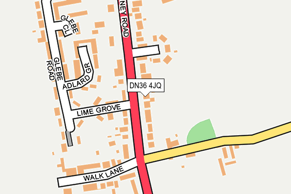 DN36 4JQ map - OS OpenMap – Local (Ordnance Survey)