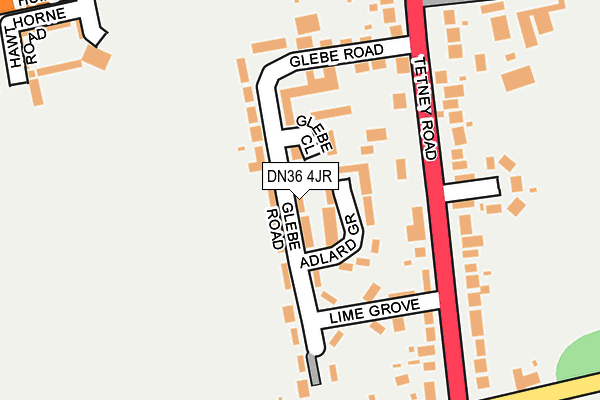 DN36 4JR map - OS OpenMap – Local (Ordnance Survey)