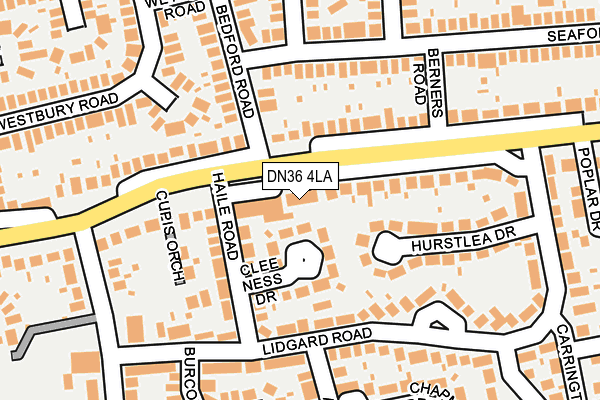 DN36 4LA map - OS OpenMap – Local (Ordnance Survey)