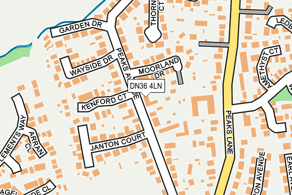 DN36 4LN map - OS OpenMap – Local (Ordnance Survey)