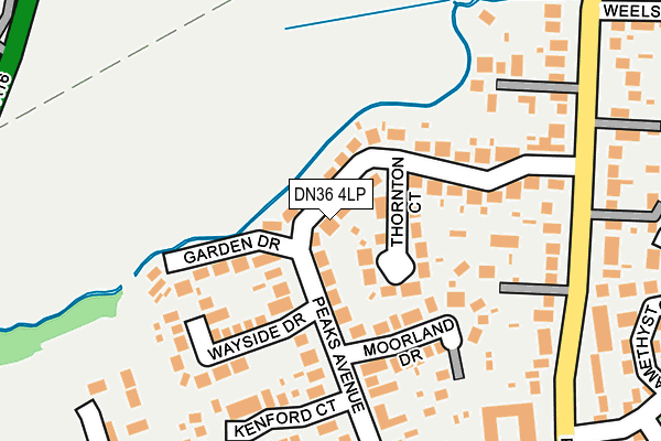 DN36 4LP map - OS OpenMap – Local (Ordnance Survey)