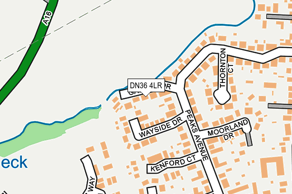 DN36 4LR map - OS OpenMap – Local (Ordnance Survey)