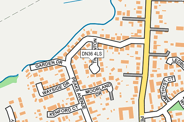 DN36 4LS map - OS OpenMap – Local (Ordnance Survey)