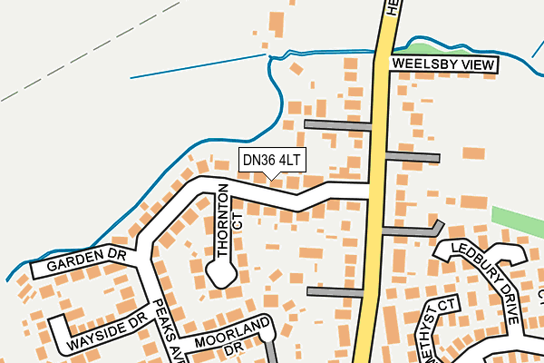DN36 4LT map - OS OpenMap – Local (Ordnance Survey)