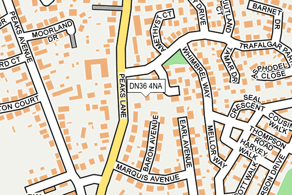 DN36 4NA map - OS OpenMap – Local (Ordnance Survey)