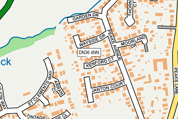 DN36 4NN map - OS OpenMap – Local (Ordnance Survey)