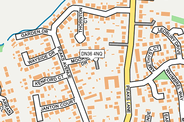 DN36 4NQ map - OS OpenMap – Local (Ordnance Survey)