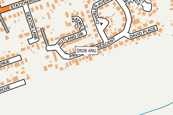 DN36 4NU map - OS OpenMap – Local (Ordnance Survey)